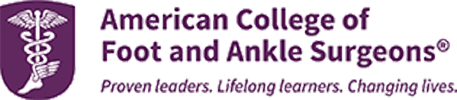 Logo Recognizing Advanced Foot Care's affiliation with American College of Foot and Ankle Surgeons